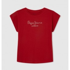 PEPE JEANS NURIA PG502460-217 ΜΠΛΟΥΖΑ T.Shirt  ΚΟΚΚΙΝΟ